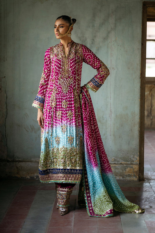 silk chunri dress Chunri Silk Salwar Kameez Pakistani Wedding Dresses