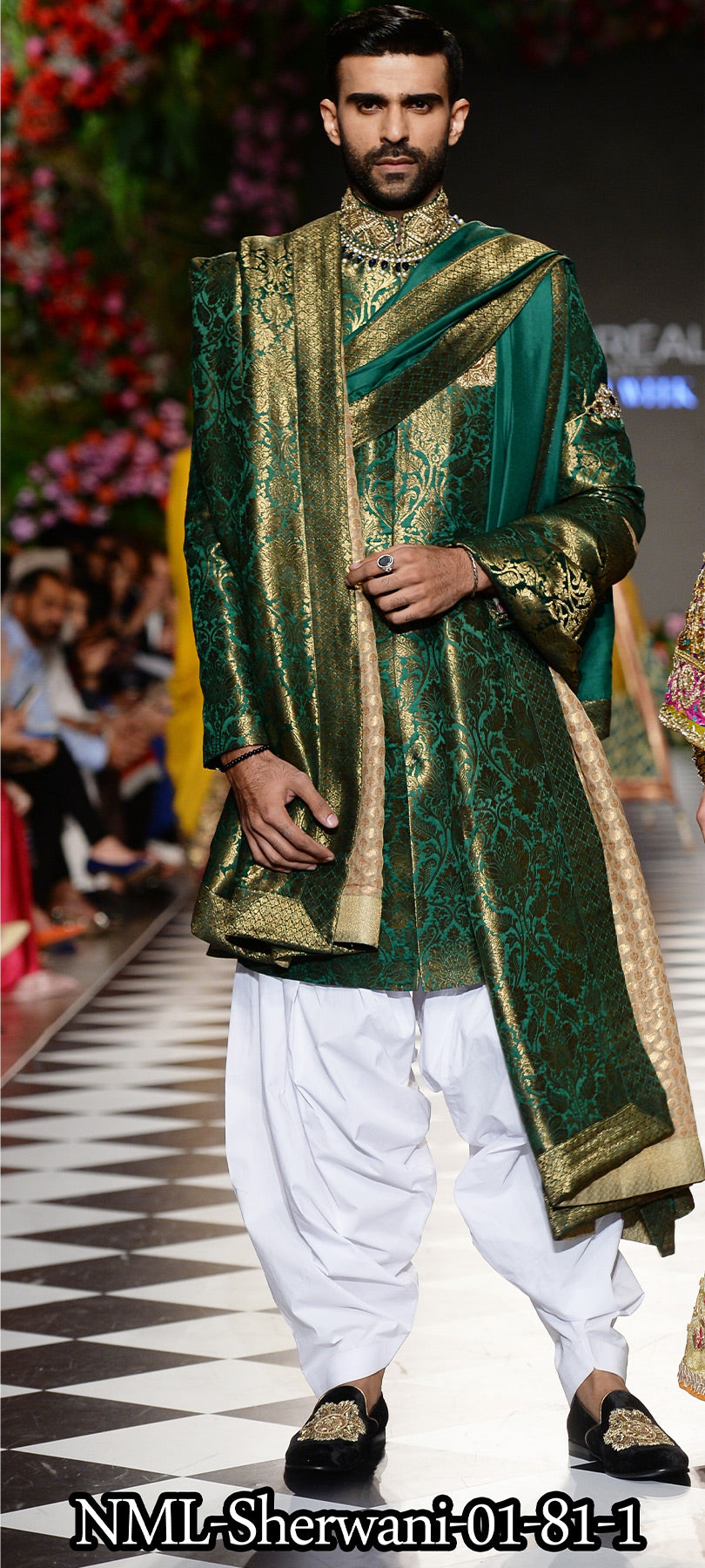 GREEN SHERWANI